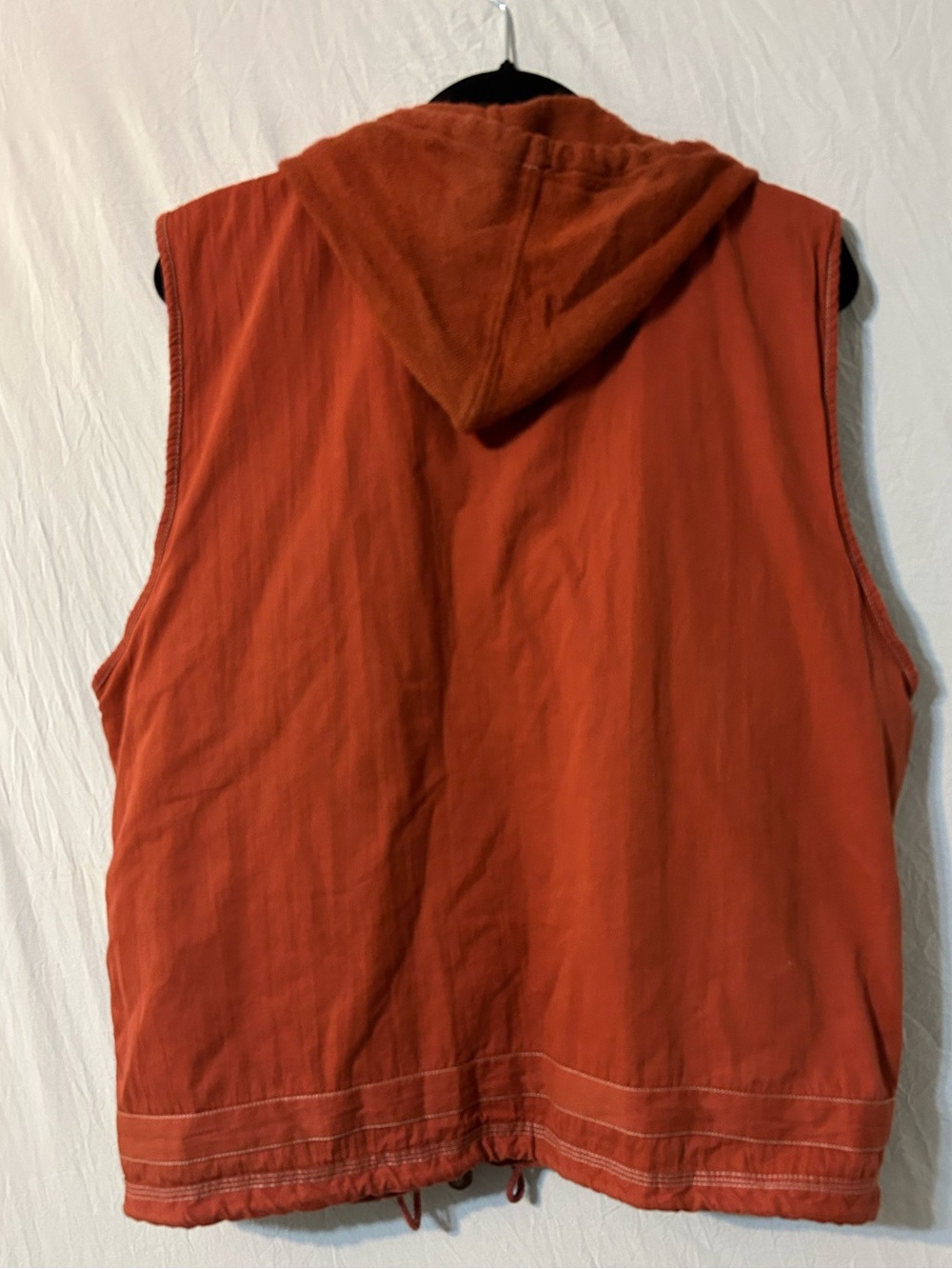 Newport Bay Men's Rust Orange Hooded Utility Vest Large - Picture 4 of 8